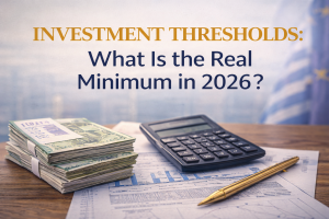 Greek Golden Visa 2026 investment thresholds