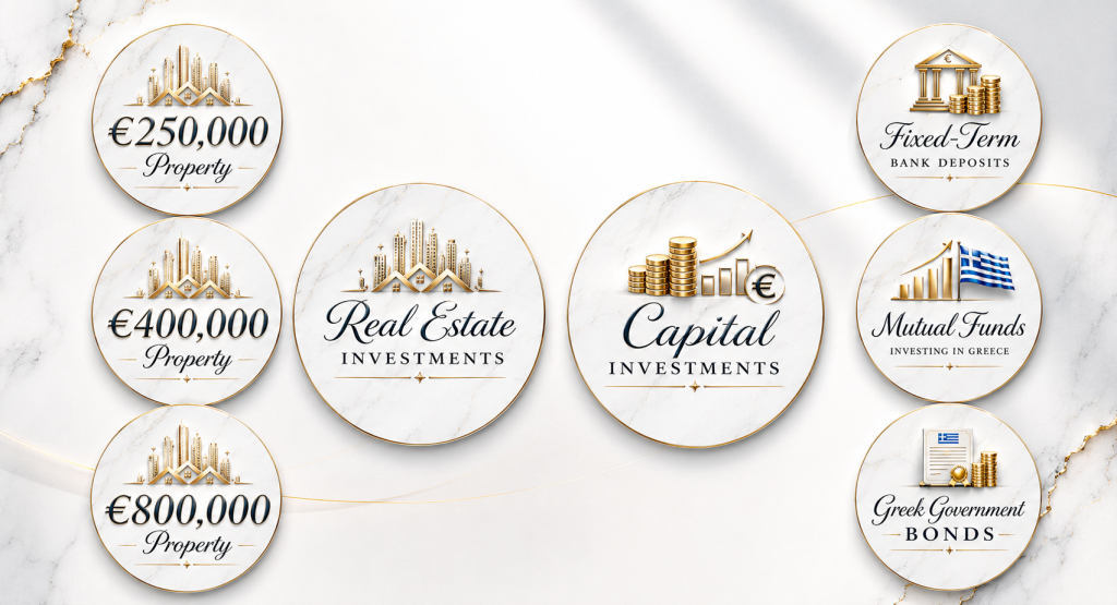 Real estate and financial investment options for Golden Visa