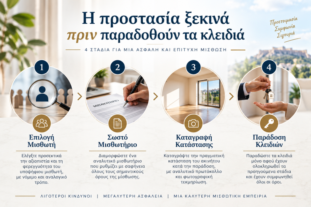 Εκμίσθωση κατοικίας – η προστασία ξεκινά πριν παραδοθούν τα κλειδιά